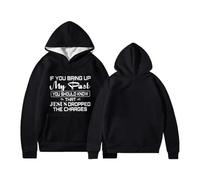 Sudaderas con capucha para mujer, con texto en inglés "If You Bring Up Mu Past Jesus Dropped The Charges", con cordón, sudadera con capucha para mujer, moderna, cómoda, casual, otoño, invierno, Negro