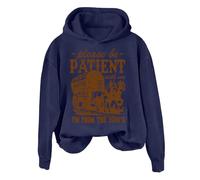 Sudaderas con capucha para mujer, con texto en inglés "Please Be Patient With Me I'm From The 1900s - Sudadera de manga larga para mujer, sudadera con capucha para mujer, moderna, cómoda, casual