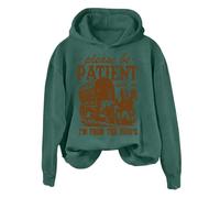 Sudaderas con capucha para mujer, con texto en inglés "Please Be Patient With Me I'm From The 1900s - Sudadera de manga larga para mujer, sudadera con capucha para mujer, moderna, cómoda, casual