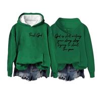 Sudaderas con capucha para mujer, con texto en inglés "Trust God Writing Your Story" Stop Trying To Steal The Pem Holiday de manga larga para mujer, sudadera con capucha para mujer, moderna, cómoda