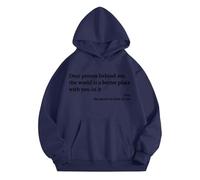 Sudaderas con capucha para mujer Dear Person Behind Me The World Is A Better Place With You In It Bolsillos con cordón para mujer, sudaderas con capucha para mujer, sudaderas modernas para invierno y