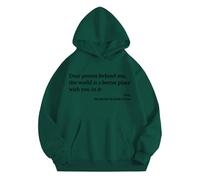 Sudaderas con capucha para mujer Dear Person Behind Me The World Is A Better Place With You In It con bolsillos con cordón para mujer, sudaderas con capucha para invierno, cómodas, informales, otoño