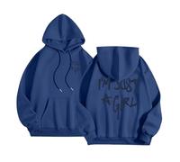 Sudaderas con capucha para mujer, diseño con texto en inglés "I'm Just A Girl", con capucha, ajuste holgado, a la moda, para adolescentes, diseño gráfico de letras, casual, de dibujos animados, Y2K