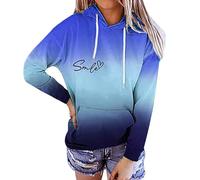 Sudaderas con capucha para mujer, diseño de Dear Person Behind Me Smile Happy Looks Good On You Lost Of Love, sudaderas con capucha para otoño, cómodas, informales, de invierno, a la moda, azul