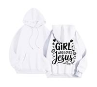 Sudaderas con capucha para mujer, estampado de Jesús en la espalda, sudadera con capucha para mujer, deporte, informal, suéter de gran tamaño, chalecos y sudaderas, ligeras, transpirables, sudaderas