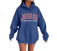 Sudaderas con capucha para mujer, estampado largo, Jesús, sudadera con capucha para mujer, deporte, informal, vestido de sudadera, otoño, invierno, cálido, sudaderas, ligeras, sudaderas, transpirables