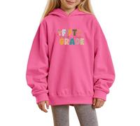 Sudaderas con capucha para niñas de invierno 2026 para uso diario y fiestas, suave y cómoda, sudadera con capucha para niños de 1 a 14 años, perfecta temporada de otoño, rosa, 11-12 años