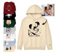 Sudaderas con Capucha Personalizadas Diseña tu Propia Sudadera Personalizada con Foto en la Parte Delantera y Trasera