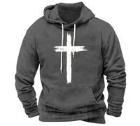 Sudaderas con capucha retro para hombre, con texto en inglés "I Can'T But I Know A Guy", para interiores y exteriores, regalos de Navidad, gris, M