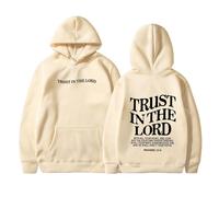 Sudaderas con capucha y capucha para mujer con texto en inglés "Christian Trust In The Lord" Workou Trendy Jesus Letter Hoodie Tops God with Designs Cute Fleece lined Graphic Pullover Hoodies Ladies