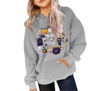 Sudaderas con Capucha y Sudaderas para niñas Actividades al Aire Libre en Invierno. Sudadera Bolsillos Estampado de Calabaza Halloween niños 4 a Hombre Marca