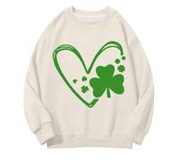 Sudaderas de cuello redondo para niñas y niños Primavera y Otoño San Día Medio y Grande Children's Sudaderas Retro Personality 2D Impresión Children's Casual Sudadera Adolescente Suéter Niñas Abdomen