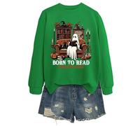 Sudaderas de Halloween para mujer, suéteres de forro polar cálido con estampado de calavera, de gran tamaño, para senderismo, fantasma, manga larga, sin botones, para viajes, adolescentes, ropa