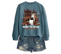 Sudaderas de Halloween para mujer, suéteres de forro polar cálido con estampado de calavera, de gran tamaño, para senderismo, fantasma, manga larga, sin botones, para viajes, adolescentes, ropa