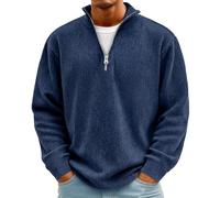 Sudaderas de Hombre, Algodon Activewear Jersey Vestir, Sweater Joven Grandes Prenda Chándales Sudadera Sin Capucha Hombre, Golf Vientos Casaco Chandal Mangas Chaqueton, XXL
