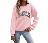 Sudaderas de Los Ángeles California con hombros caídos para mujer, camisetas gráficas de moda de otoño Y2K, cuello redondo, trajes casuales Backwoods, lindas sudaderas de anime, cómodas, modernas