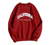 Sudaderas de Los Ángeles California para mujer, sudaderas con capucha de anime de California y Los Ángeles, ropa gráfica de la universidad occidental, ropa ligera y divertida, trajes con letras