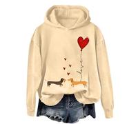 Sudaderas de manga larga para mujer, acogedoras sudaderas de San Valentín para mujer, divertidas camisetas de San Valentín con gráfico de corazón, camisetas casuales de manga larga para regalos de