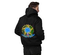 Sudaderas De Trabajo Para Hombres Federal Brasileño Emblema Nacional Chaqueta De Lana Sudadera Capucha Y Cremallera Jersey Y Mujeres Unisex Uso Personal Y Regalos Estilo Clásico Del Reino Unido Top