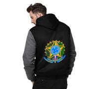 Sudaderas De Trabajo Para Hombres Federal Brasileño Emblema Nacional Chaqueta De Lana Sudadera Capucha Y Cremallera Jersey Y Mujeres Unisex Uso Personal Y Regalos Estilo Clásico Del Reino Unido Top