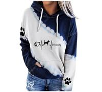 Sudaderas Deportivas Mujer - Sudadera Con Capucha Para Perro Y Mamá Camisa De Manga Larga Para Perro Sudaderas Para Mamá Y Perro Camisetas De Regalo Para Mujeres Adolescentes Y NiñAs Sudadera
