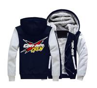 Sudaderas Hombres C.a.n-a.m, Sudadera De Forro Polar Gruesos Suave Al Tacto, Hoodie Casual Con Bolsillos, Para Senderismo, Básicas(Blue,M)