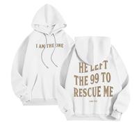 Sudaderas Hombres con Capucha Ofertas Originales Estampado de Cartas I Am The One Sudadera Hombre Invierno Ropa Hombres de Manga Larga Oversize Sudadera con Capucha Hombre Deportivas Baratos YEH3528