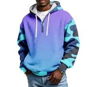 Sudaderas Hombres - Sweatshirt Sudadera Hombre Suave Moda Manga Larga Pullover Termica Sweater Regular Fit con Cuello Redondo Activewear Basic Mens Deportes Running Sweat Púrpura XL