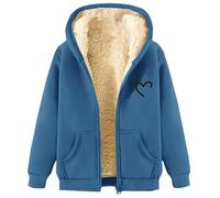 Sudaderas mujer con capucha y cremallera casual cómodo felpa felpa suave cálido color liso peluda chaleco de invierno manga larga abrigo Hoodie acolchado grueso pesado chaqueta Teddy, Negro , 4XL