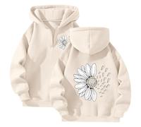 Sudaderas Mujer Cremallera,Sudadera Femenina Con Cremallera Y Capucha Estampado De Casual Para Uso Cotidiano Abrigada Y Flexible Para Primavera OtoñO E Invierno Con Bolsillo Frontal Y PuñOs EláSticos