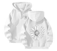 Sudaderas Mujer Cremallera,Sudadera Femenina Con Cremallera Y Capucha Estampado De Casual Para Uso Cotidiano Abrigada Y Flexible Para Primavera OtoñO E Invierno Con Bolsillo Frontal Y PuñOs EláSticos
