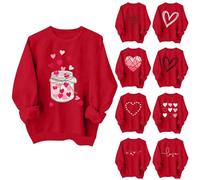 Sudaderas Mujer Personalizada San Valentín, Sudadera Mujer Oversize Long Sudaderas Media Temporada Loungewear 2025 Nueva Sudadera Pareja Tops Casual Tops Sudaderas Túnica Exterior Top Casa Top Top