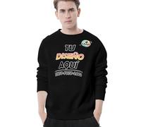 Sudaderas Mujer Personalizado Sudadera Hombre sin Capucha Personalizada Imprime Cualquiera de Tus diseños Fotos Textos Sweatshirt Oversize Hoodie Parte Delantera y Trasera Regalos Parejas