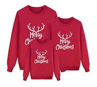 Sudaderas Navideñas Familiares Divertido Sweater Invierno Navideña Pareja Pullover Talla Grande Christmas Camiseta Camiseta Navidad Familia Ugly Jumper Camisolas Natal Familia Jersey Navideños C1