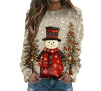 Sudaderas Navideñas Mujer, Jersey De Navidad con Luces, Funny Navideños Navideña Manga Christmas Sweater Woman, Fucsia Led Camisolas Natal Família, Ropa Feo Jersey Mujer Navideño, M