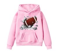 Sudaderas Niña Casual Manga Larga Ropa Sudadera con Capucha de Manga Larga Sudadera con Capucha y Cremallera Sport Moda Ropa Casual Top Jersey Suéter Corto Estampado Suéter Polar para Niña