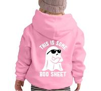 Sudaderas Niña Casual Manga Larga Ropa Sudadera con Capucha Y Sudadera Suéter Corto Estampado Ligera Deportiva Sweatshirt para Niña con Cremallera Forro Polar Casual Top Jersey Cuello Redondo