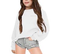 Sudaderas Niña Chándal Top Suéter Pullover Niña Sudadera con Capucha Perdida Sudadera con Capucha y Cremallera Algodón Top Sport Moda Ropa Forro Polar Manga Larga Suéter Corto Estampado