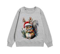 Sudaderas Niña sin Capucha Algodón Pullover para Infantil Suéter Estampado Letter Print Ropa de Ocio acogedora Lindo niñas Top Coat Exteriores 2-12 Años