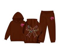 Sudaderas Niña Sweatshirt Suéter Corto Estampado Sudadera con Capucha y Cremallera Estampado Lindo Sudadera Manga Larga sin Capucha Cuello Redondo Forro Polar Algodón Top Sport Moda Ropa