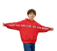 Sudaderas Niño 12 Años - Informal con Capucha para S con Estampado Gráfico De Bolsillo para Uso Diario Divertido Y Cómodo para (Red 13-14)