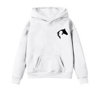 Sudaderas Niño 561 Años - con Capucha Y para S Suéter Polar Cálido De Invierno con Bolsillo con Capucha Informal De Manga Larga con Estampado De Caballo para Pequeños (White 8-9 Years)