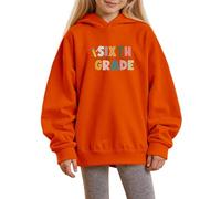 Sudaderas Niño 8 Años - Y para S para Uso Diario Y Fiestas con Capucha Suave Y Cómoda para De 1 A 14 Años Temporadas De Otoño E Invierno (Orange 3-4 Years)