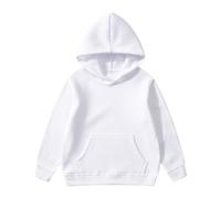 Sudaderas Niño con Capucha Clásica Lisa Sudaderas Niños Unisex Chaqueta de Chándal en Algodón Camiseta de Manga Larga Deportiva con Bolsillo Básico Cuello Redondo Suéter Jersey para Infantil 2-7 Años