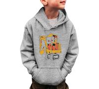 Sudaderas Niño con Capucha Ropa de Abrigo Chaqueta de Chándal Cuello Redondo Blusas Ropa Pull-Over Sudadera para Bebe Niño Ligera Suave Clásica Lisa Sudadera con Cremallera Sudaderas Adolescentes