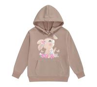 Sudaderas Niño - Sweats À Capuche Et Sweats Pour Filles Jolis Pulls Imprimés Lapin Vêtements Veste Polaire Chaude Pour L'Automne Et L'Hiver (Khaki 2-3 Years)
