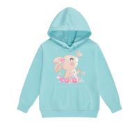 Sudaderas Niño - Sweats À Capuche Et Sweats Pour Filles Jolis Pulls Imprimés Lapin Vêtements Veste Polaire Chaude Pour L'Automne Et L'Hiver (Sky Blue 12-13 Years)