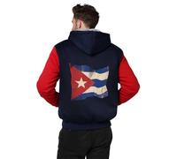 Sudaderas Para Hombre Con Cuba Bandera Nacional Chaqueta De Lanachaqueta Acolchada Capucha Forro Polar Cremallera Completa Actividades Aire Libre Estilo Deportivo Holgado Relajado