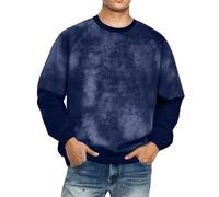 Sudaderas para hombre del Reino Unido, retazos de forro polar, sudadera deportiva de cuello redondo, suéter de gimnasio, teñido anudado, vintage, sudadera de senderismo, manga larga, ropa deportiva