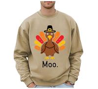Sudaderas para hombre, Reino Unido, para hombre, Acción de Gracias, pavo, otoño, moda, sudadera con logotipo impreso, hip hop, tops de gran tamaño, sin capucha, ropa casual, suéteres de cuello redondo